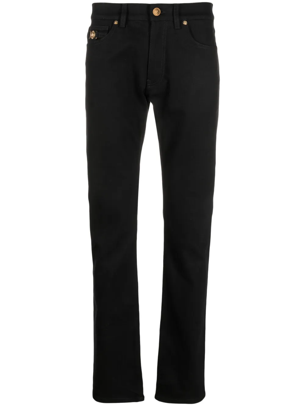 Versace Medusa Mens Slim-Fit Jeans in Black-32x32 - $522.72 CAD