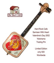 Hard Rock Cafe Samisen with Heart 2002 Yokohama Japan Trading Pin LE - £11.73 GBP