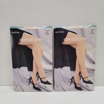Dressbarn Women’s 2X Lace White Pantyhose Lycra Control Top - Set Of 2 New! - £15.49 GBP
