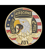 USA Challenge Coin Military 101st Airborne Army Division Gold Collectible - £11.39 GBP
