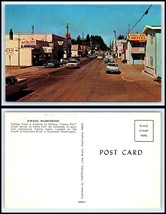 WASHINGTON Postcard - Ilwaco, Downtown / Main Street P6 - £2.36 GBP