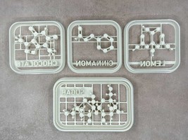 Cookie Cutter set of 4 Actual Molecules [Sugar] [Chocolate] [Cinnamon] [... - $10.00