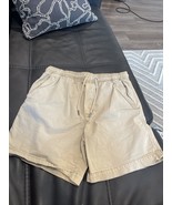 American Eagle AE Active Flex Shorts Mens Small Tan Zip Pockets - $15.00