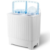 17.6 lbs Pro Compact Mini Twin Tub Washing Machine Laundry Washer Spinne... - $179.99