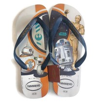 Havaianas Star Wars Mens Size 13 BB-8 C-3PO D-O R2-D2 Slides Sandals Fli... - £14.97 GBP