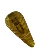 Vintage Carved Amber Lucite Sweater Guard Clothing Clip - $16.20