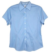 Brooks Brothers Womens Shirt Size 10 Short Sleeve Button Up Collared Sol... - £19.25 GBP