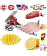 Dishwasher Safe Stainless Steel Fruit &amp; Vegetable Cutter with Locking Ha... - $37.18 CAD