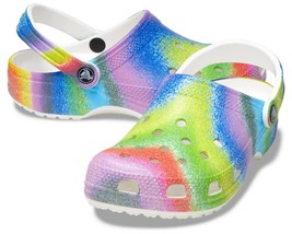 Crocband Pivot Strap Colorful Classic Rainbow Spray Dye Clog M-7 / W-8 NWT - $44.99