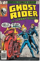 Ghost Rider Comic Book #43 Marvel Comics 1980 Fine+ Newsstand Version - £4.83 GBP