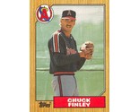 1987 Topps #446 Chuck Finley RC Rookie Card California Angels ⚾ - $0.89