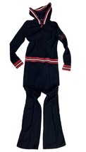 Early 90s Donna Karan DKNY Jumpsuit Womens S Vintage Korea Black Knit - $148.45