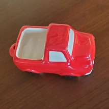 Red Truck Planter, Vehicle Plant Pot, Van Life, Boys Room, 5" ceramic pickup image 2