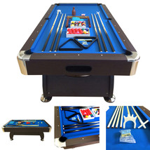 7&#39; Feet Billiard Pool Table Snooker Full Set Accessories Game mod. Blue Sea - £1,359.60 GBP