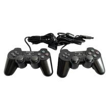 Sony Playstation 2 Controllers PS2 Dual Shock SCPH-10010 Parts Or Repair Lot Two - £18.34 GBP