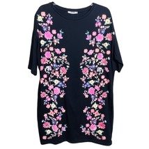 Zara Black Floral Dress NWT Size Medium - £22.60 GBP