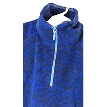 Columbia Fleece Sweatshirt Womens sz Medium Blue Black Glacial Freeze Pu... - $560.46 MXN