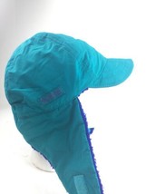 COLUMBIA teal green Ear Flap Fleece Winter Trapper Hat Youth S/M boys girls - $22.59