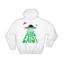 Flying Saucers : Gift Hoodie Aliens Exist Ufo Area 51 Research Science Fiction D - £28.24 GBP