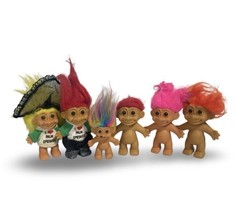 Vintage Russ Troll Doll Lot Of 6 1990s Toys - £18.40 GBP