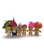 Vintage RUSS TROLL DOLL Lot Of 6 1990s Toys - £18.25 GBP