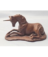 Vintage Hand Carved Unicorn Wooden Animal Figurine By Red Mill MFG - USA... - $12.71