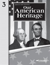 A Beka Book Our American Heritage Quizzes and Tests Key Grade 3, Fourth Edition  - £3.66 GBP
