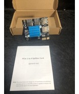 Pcie 1 to 4 Riser Card, Pcie Splitter 1 to 4 PCI Riser Card, 4 Risers in... - $184.99 MXN