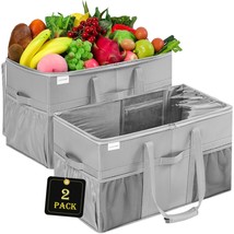 Extra Large Utility Tote Bag, 2 Pack Reusable Grocery Bags Heavy Duty, Sturdy St - £43.95 GBP