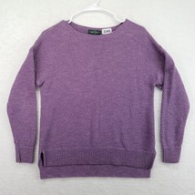 Ralph Lauren Womens Sweater Size Small Moss Stitch Purple Tunic Style Hi... - £15.58 GBP