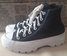 Converse Chuck Taylor Womens Size 7 Black Lugged Platform High Top Sneak... - $657.35 MXN