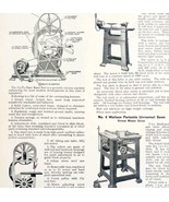 1922 N.T. Bushnell Band Saws Lathes Tools Advertisement Catalogue Hardwa... - $469.16 MXN