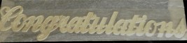 BRAND NEW 10 Pack Gummed, Foil Embossed CONGRATULATIONS Decals BRAND NEW - $2.96