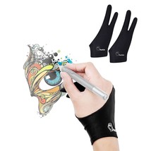 Pr-01 Two-Finger Glove X 2 For Graphics Drawing Tablet Light Box Tracing... - £15.14 GBP