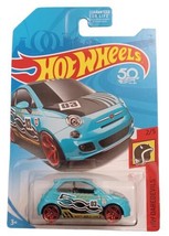 Hot Wheels 2018 HW Daredevils 2/5 Fiat 500 Blue - $5.12