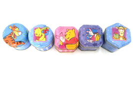 Disney Winnie The Pooh Set of 5 Scented Candles Decorative Tins RARE - $13.86