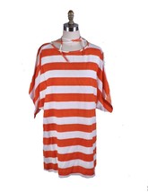 Vintage Vuokko Top Orange White Bold Striped Tunic 1960s-70s Womens S Co... - £205.81 GBP