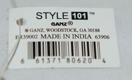 Ganz Brand ER39002 Style 101 Chevron Design Beige Tan Pink Zipper Makeup Bag image 7