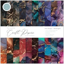Craft Consortium Double-Sided Paper Pad 12&quot;X12&quot; 30/Pkg-Ink Drops - Midni... - $425.72 MXN