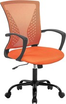 Mesh Office Chair Desk Chair Computer Chair with Lumbar Support Armrest, Orange - £47.95 GBP