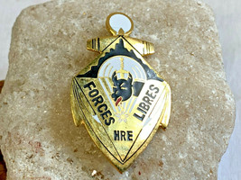French Military Free Forces Libres HRE Withdrawal? Pin Pendant Medal Badge - £23.94 GBP