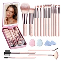 Makeup Brushes with Case, 20PCs Travel Makeup Brush Set, Foundation Conc... - $40.29