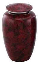 At Peace Memorials Classic Red Cremation Urn for ashes 200 CI - £118.93 GBP