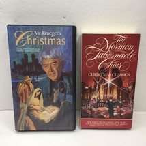 LDS VHS Tapes Set 2 Mr. Kruegers Christmas Classics Tabernacle Choir Jim Stewart - £15.71 GBP