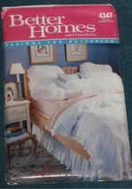 Butterick Better Homes and Gardens Pattern 4347 White Bedroom Ensemble 112 Uncut - $8.95