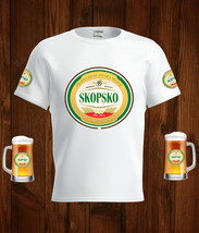 Skopsko  Beer White T-Shirt, High Quality, Gift Beer Shirt - $31.99