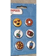 STAPLES OVAL 1&quot; EMOJI 6 COUNT ERASERS FOR FRIDGE, DRY-ERASE BOARDS SCHOO... - $145.31 MXN