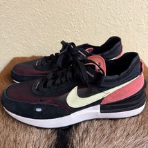 Nike Waffle One Womens 7 Black Magic Ember Athletic Running Shoes DC2533... - $36.55