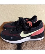 Nike Waffle One Womens 7 Black Magic Ember Athletic Running Shoes DC2533... - $50.09 CAD