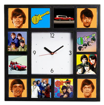 The Monkees Davy Mike Peter Micky Clock with 12 pictures - £25.31 GBP